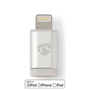 Adaptor Lightning 8-pini tata - Micro USB mama Nedis CCTB39901AL