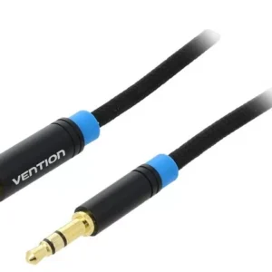 Cablu 5m Jack 3.5 mm 3pin mama - Jack 3.5 mm 3pin tata negru VENTION VAB-B06-B500-M