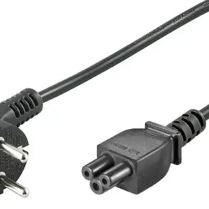 Cablu alimentare laptop 1.8m C5 la schuko 90 grade negru