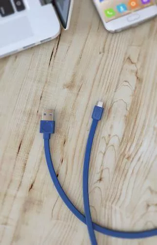 Cablu USB 2.0 - USB Type C 1.5m albastru Allocacoc - imagine 2