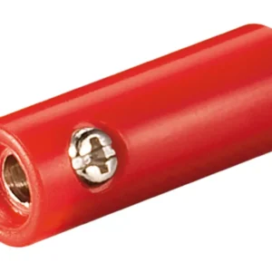 Mufa banana mama 4mm din plastic rosu Goobay