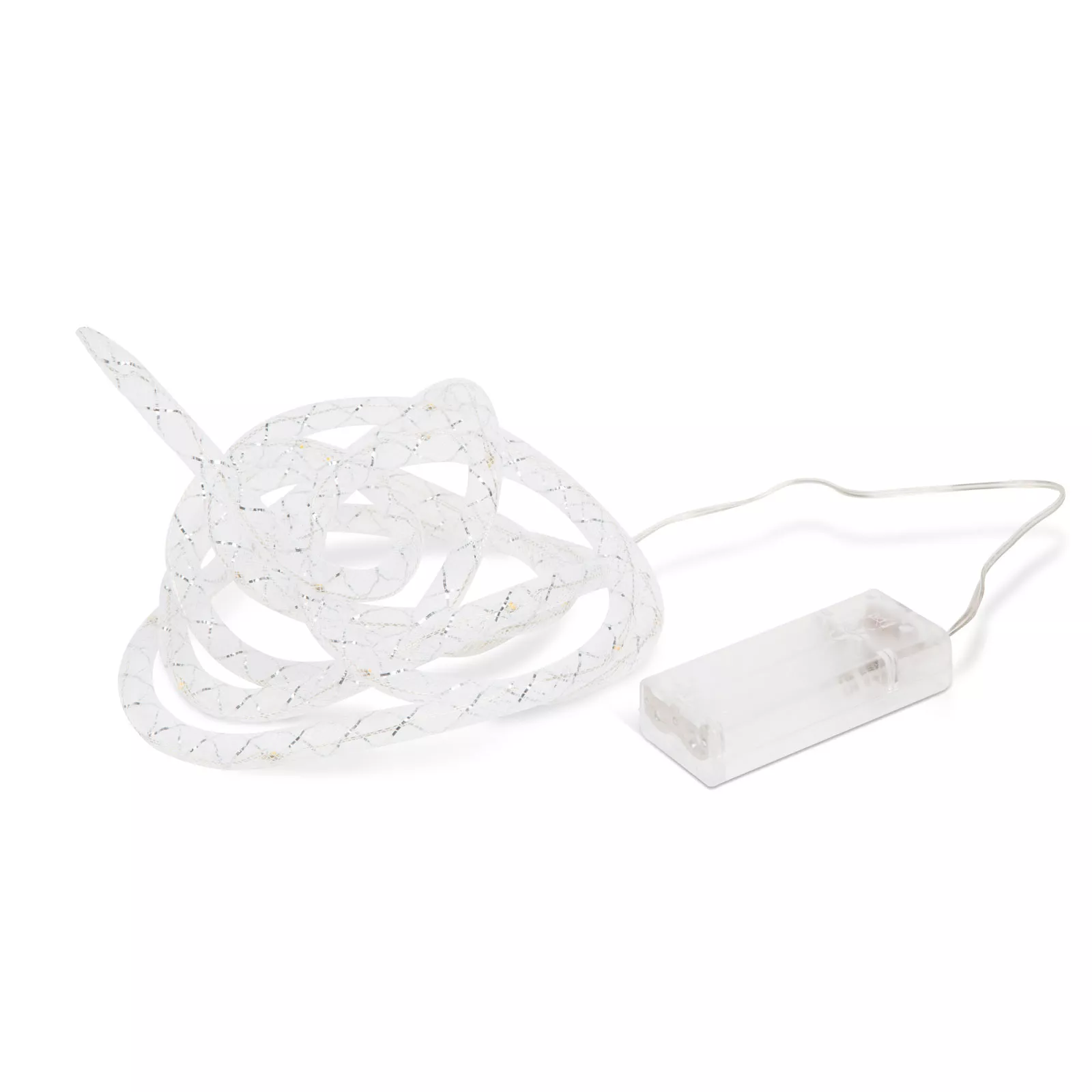 Sir de lumini de Craciun LED multicolor fir argintiu 2m 2x AAA 58032B Phenom - imagine 2