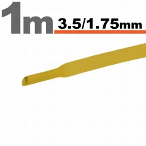 Tub termocontractant galben 3.5 /1.75 mm 1m lungime