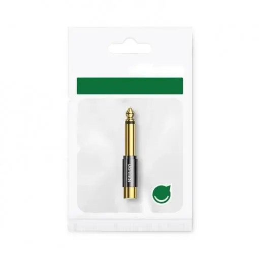 Adaptor audio Ugreen 80731 AV169 Jack 6.35 mm tata la RCA mama auriu - imagine 3